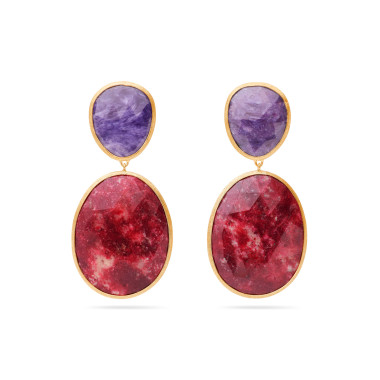 Ohrringe, Gelbgold, Marco Bicego Lunaria Color Ohrringe