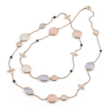 Halsschmuck, Roségold, Al Coro Candy Collier