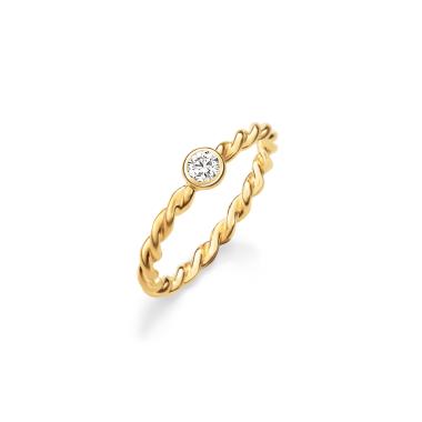 Ringe, Gelbgold, Max Kemper Solitärring