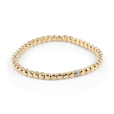 Armschmuck, Gelbgold, Al Coro Stretchy Armband