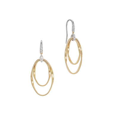 Ohrringe, Weißgold, Marco Bicego Marrakech Onde Ohrringe