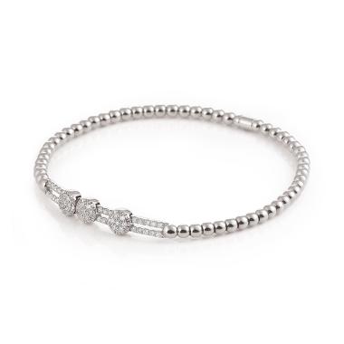 Armschmuck, Weißgold, Al Coro Stretchy Armband