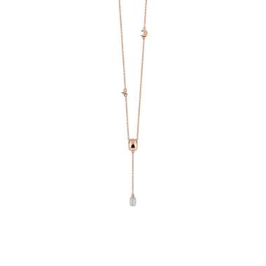 Halsschmuck, Roségold, Al Coro La Piazza Collier