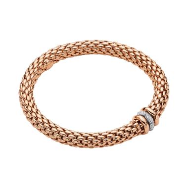 Armschmuck, Weißgold, FOPE Love Nest Flex'it Armband
