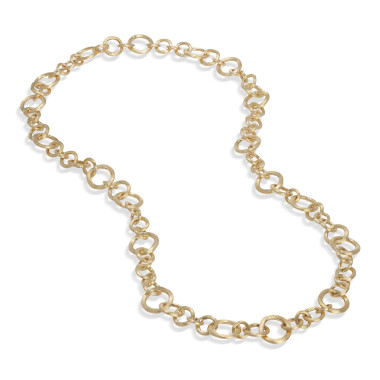 Halsschmuck, Gelbgold, Marco Bicego Jaipur Halskette Oro e diamanti