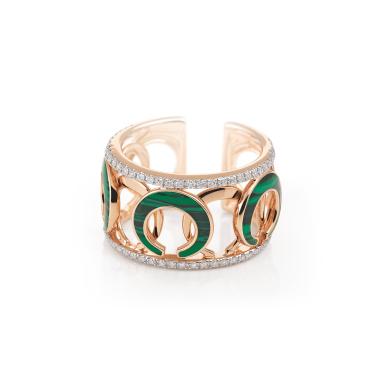 Ringe, Weißgold, Al Coro Mezzaluna Ring