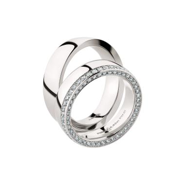 Ringe, Platin, Christian Bauer Trauring-Set