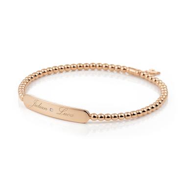 Armschmuck, Roségold, Al Coro Stretchy Armband