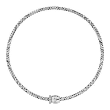         Weißgold, Halsschmuck, FOPE Solo Flex'it Halskette