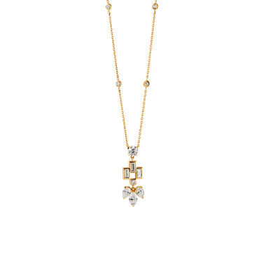         Roségold, Halsschmuck, H. Krieger Anhänger mit Kette