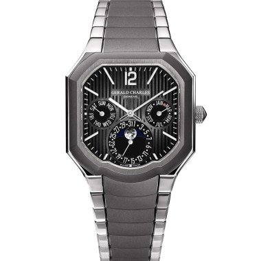         Damen- und Herrenuhr, Automatik, Gerald Charles Masterlink Perpetual Calendar Fumé dial