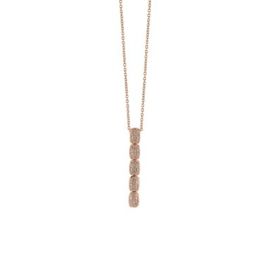 Halsschmuck, Roségold, Al Coro La Piazza Collier