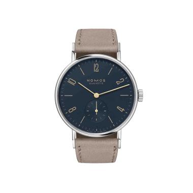 Damenuhr, Handaufzug, NOMOS Glashütte Tangente nachtblau