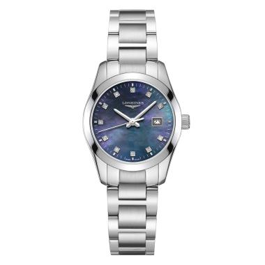 Damenuhr, Quarzwerk, Longines CONQUEST CLASSIC