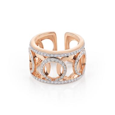 Ringe, Roségold, Al Coro Mezzaluna Ring