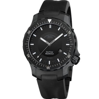 Herrenuhr, Automatik, Mühle Glashütte Sea-Timer Blackmotion