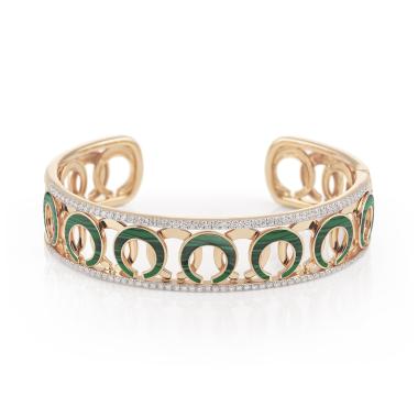 Armschmuck, Roségold, Al Coro Mezzaluna Armreif
