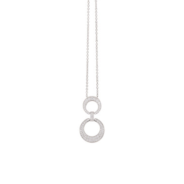        Weißgold, Halsschmuck, Al Coro Mezzaluna Collier