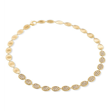 Halsschmuck, Gelbgold, Marco Bicego Lunaria Alta Halskette
