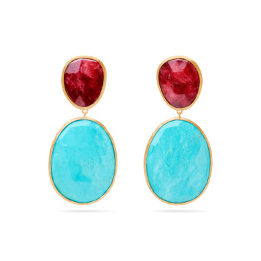 Ohrringe, Gelbgold, Marco Bicego Lunaria Color Ohrringe