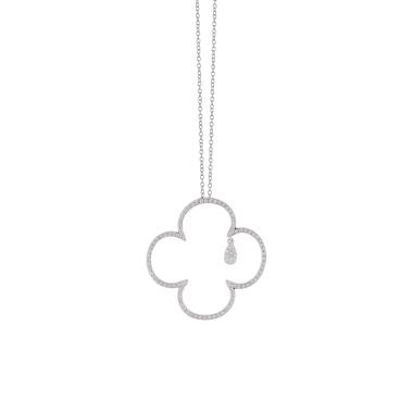 Halsschmuck, Weißgold, Al Coro Icon Collier