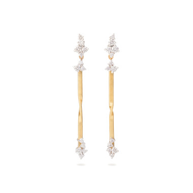 Ohrringe, Weißgold, Marco Bicego Marakech Hängeohrringe