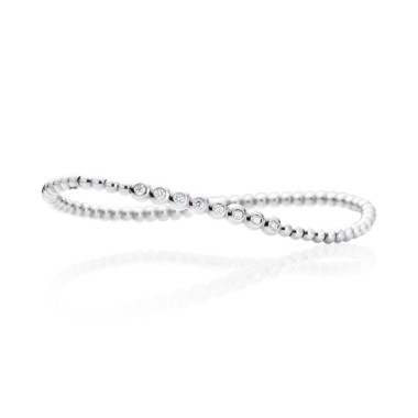 Armschmuck, Weißgold, Capolavoro Armband Flessibile