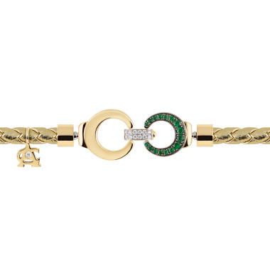         Gelbgold, Armschmuck, Al Coro Mezzaluna Attrae Armband