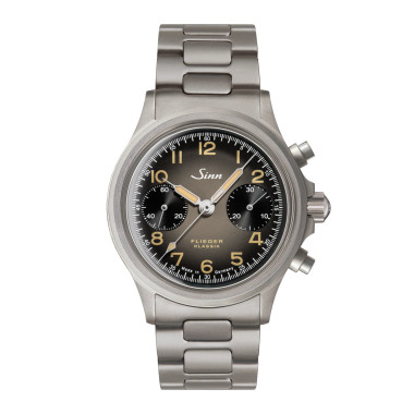        Damen- und Herrenuhr, Automatik, Sinn 356 Flieger Klassik AS E