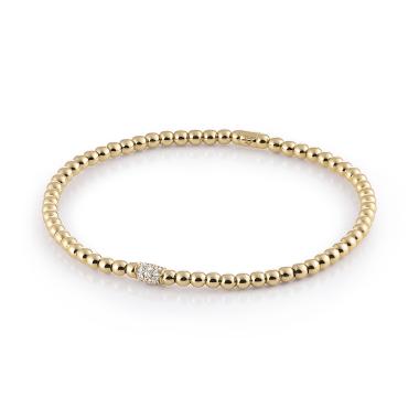Armschmuck, Gelbgold, Al Coro Stretchy Armband