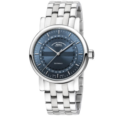         Damen- und Herrenuhr, Automatik, Mühle Glashütte Teutonia II Ringdatum