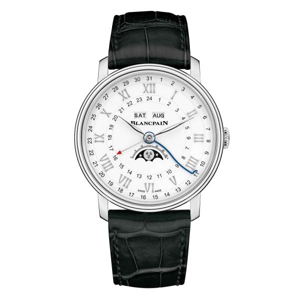 Blancpain Villeret Quantième Complet Phases de Lune GMT (Ref: 6676 1127 55B)
