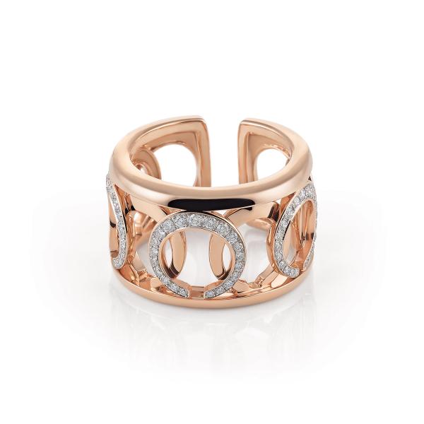 Ringe, Weißgold, Al Coro Mezzaluna Ring