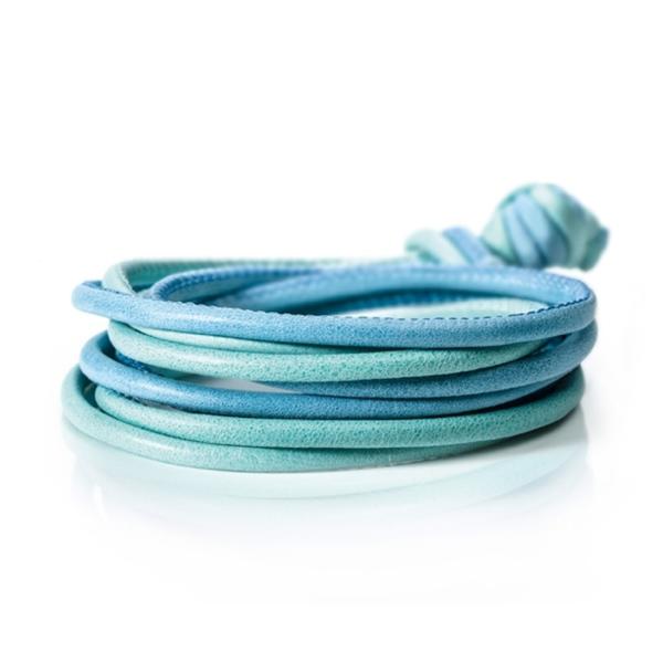 Capolavoro Armband Kalbsleder (Ref: AB0000110.BLAU+M.GRÜN)