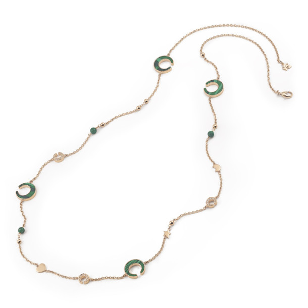         Roségold, Halsschmuck, Al Coro Mezzaluna Collier