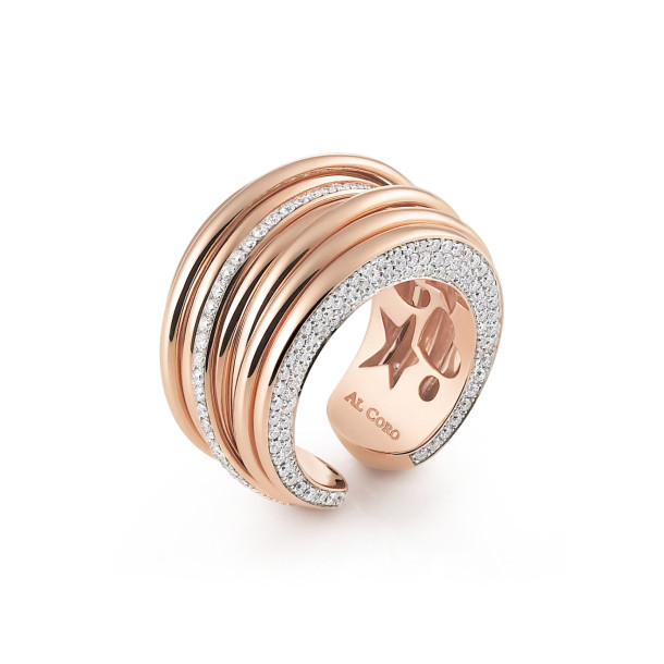         Rotgold, Ringe, Al Coro Mezzaluna Classic Ring