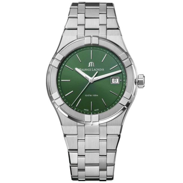         Damen- und Herrenuhr, Quarzwerk, Maurice Lacroix Aikon Quartz Date 40mm