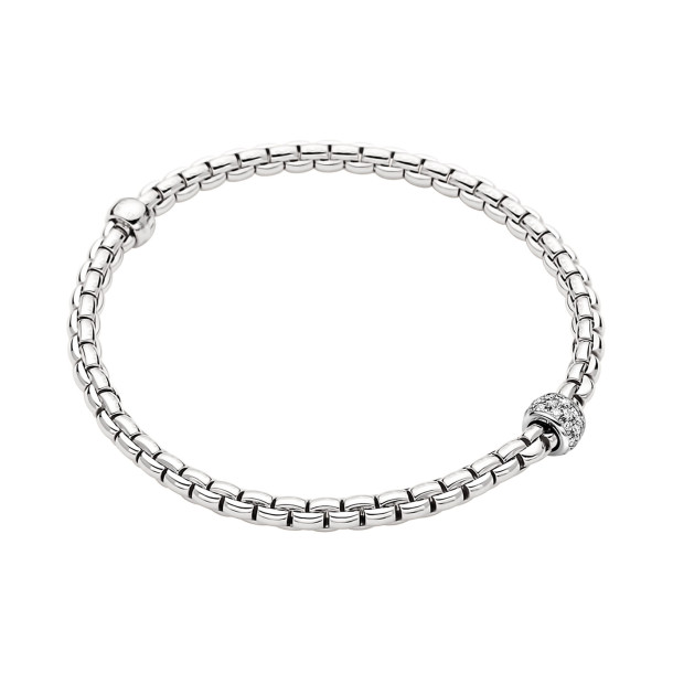        Weißgold, Armschmuck, FOPE Eka Flex'it Armband mit Diamantpavé