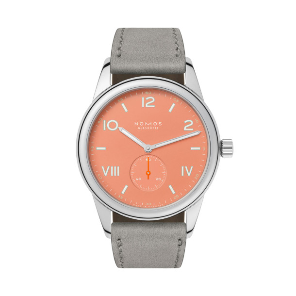         Damen- und Herrenuhr, Handaufzug, NOMOS Glashütte Club Campus 38 cream coral