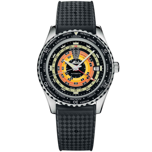        Damen- und Herrenuhr, Automatik, Mido Ocean Star Decompression Worldtimer Special Edition