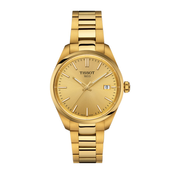         Damen- und Herrenuhr, Quarzwerk, Tissot PR 100 34mm