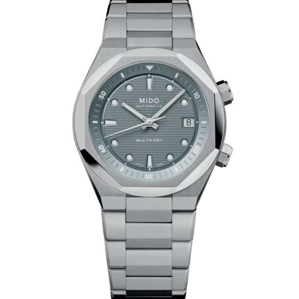         Damen- und Herrenuhr, Automatik, Mido Multifort 8 Two Crowns