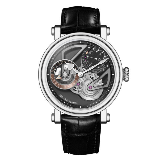         Damen- und Herrenuhr, Automatik, Speake-Marin Dual Time Titanium