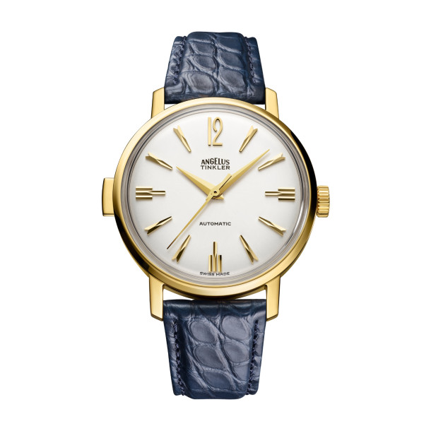        Damen- und Herrenuhr, Automatik, Angelus TINKLER 1958 YELLOW GOLD
