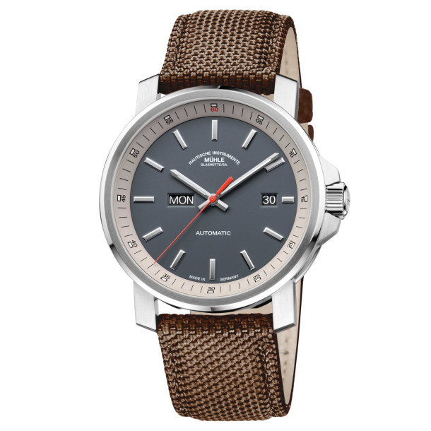        Damen- und Herrenuhr, Automatik, Mühle Glashütte 29er Tag/Datum