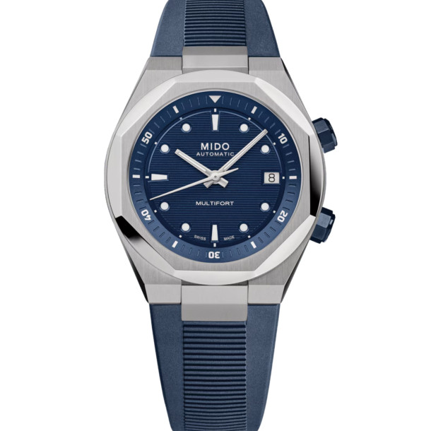         Damen- und Herrenuhr, Automatik, Mido Multifort 8 Two Crowns