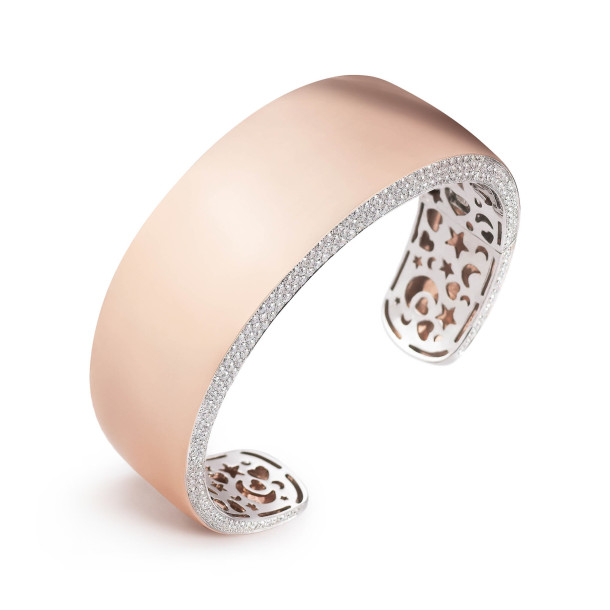         Rotgold, Armschmuck, Al Coro Mezzaluna Classic Armreif