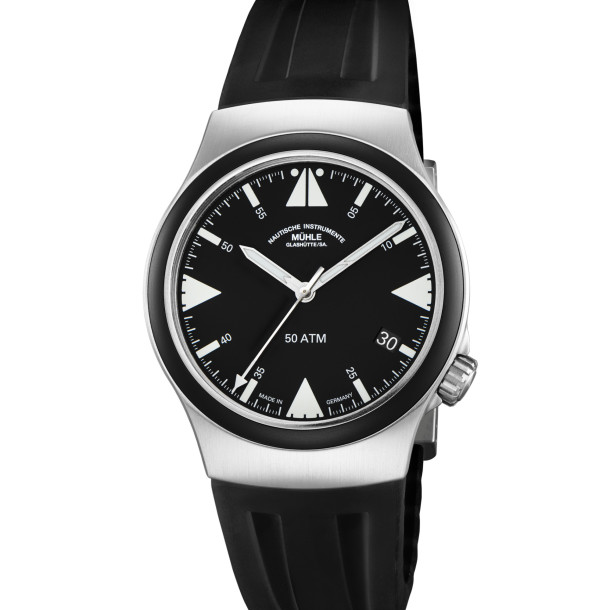         Herrenuhr, Automatik, Mühle Glashütte S.A.R. Mission-Timer Titan