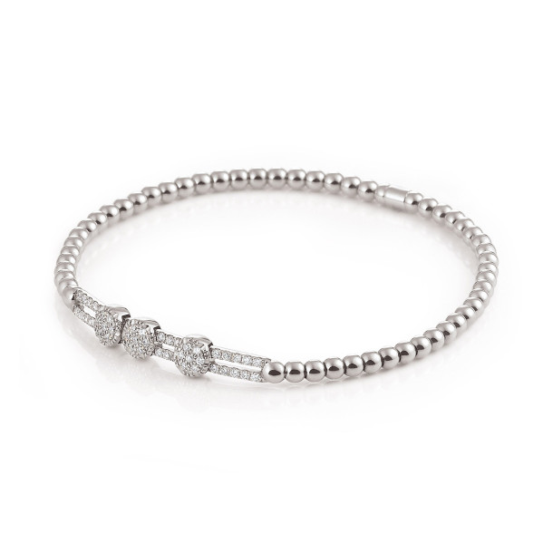         Weißgold, Armschmuck, Al Coro Stretchy Armband