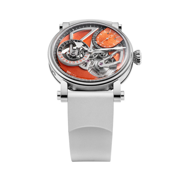         Damen- und Herrenuhr, Automatik, Speake-Marin Dual Time Terracotta